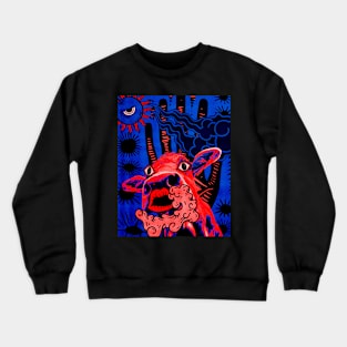 Trippy Cow Crewneck Sweatshirt